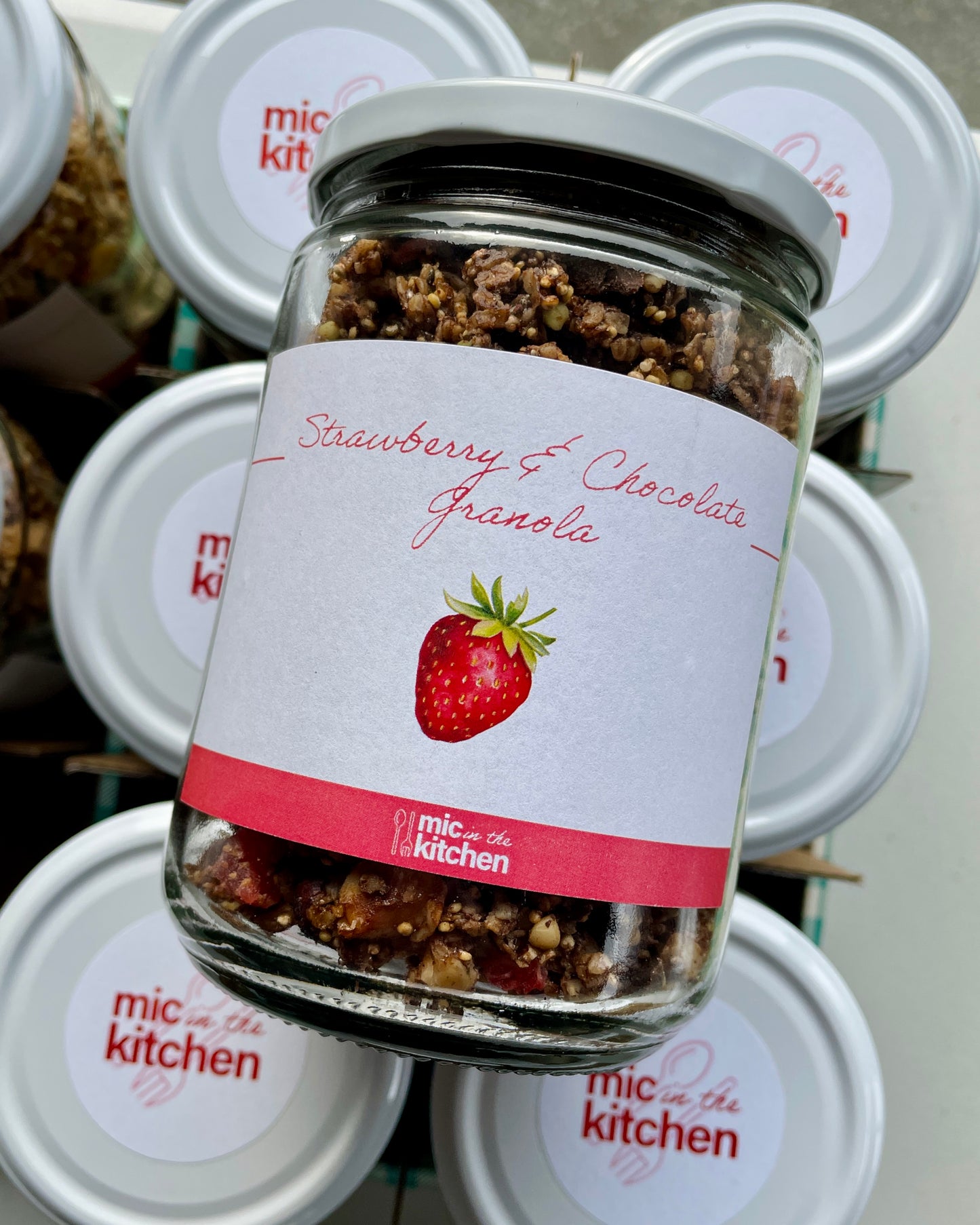 Strawberry and Dark Chocolate Granola