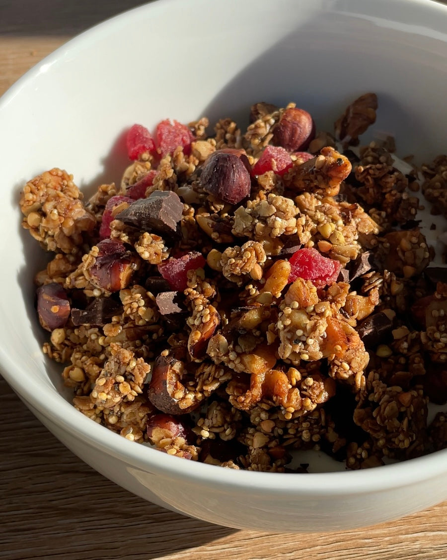 Strawberry and Dark Chocolate Granola