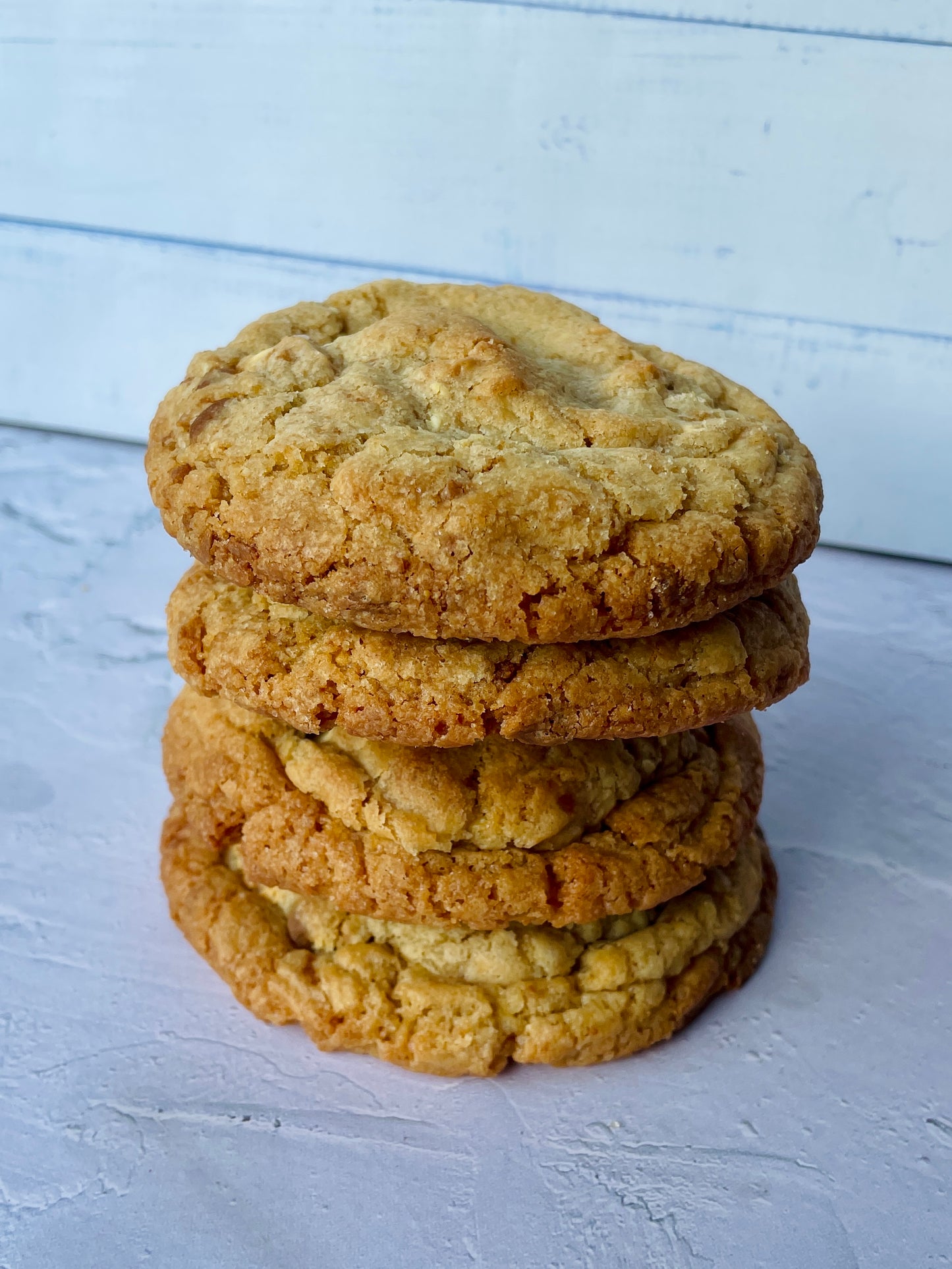 Biscoff White Choc & Caramilk Cookies (4 Pack)