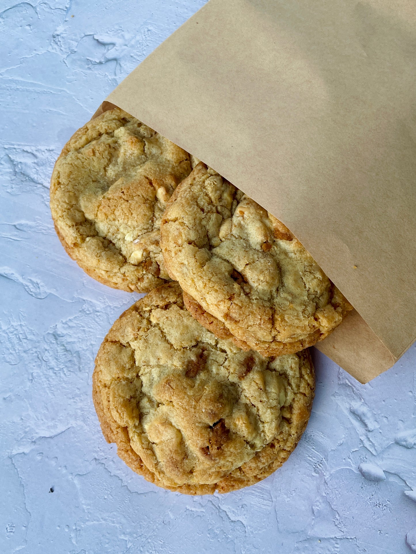 Biscoff White Choc & Caramilk Cookies (4 Pack)